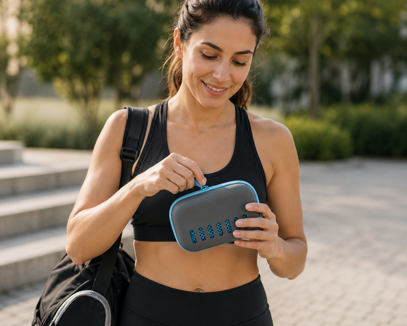Toalla Refrescante Deportiva con Estuche EVA | Secado Rápido para Gimnasio, Running, Yoga y Camping